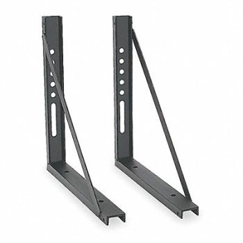 CRESCENT JOBOX Mounting Bracket 18 in W Steel Black PR, 4EA12