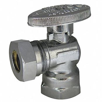 KISSLER Water Supply Stop Angle Valve Chrome, 29FJ61