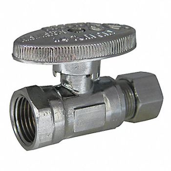 KISSLER Water Supply Stop Straight Valve Chrome, 29FJ65