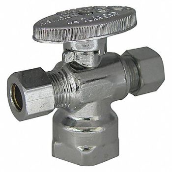 KISSLER Quarter-Turn Supply Stop Dual Outlet, 29FJ70