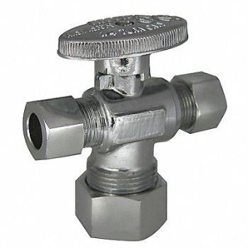 KISSLER Water Supply Stop Dual Outlet Valve, 29FJ71