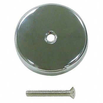 One-Hole Overflow Plate Kissler Brass, 4EEU9
