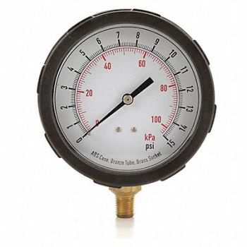 GRAINGER APPROVED D1382 Pressure Gauge Test 4 In, 4EFF2
