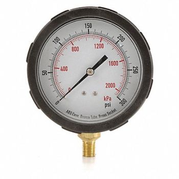 GRAINGER APPROVED D1382 Pressure Gauge Test 4 In, 4EFF8