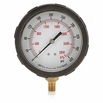 GRAINGER APPROVED D1382 Pressure Gauge Test 4 In, 4EFF9