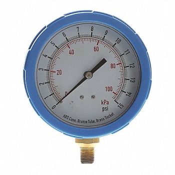 GRAINGER APPROVED D1382 Pressure Gauge Test 4 In, 4EFG1