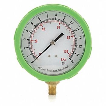 GRAINGER APPROVED D1382 Pressure Gauge Test 4 In, 4EFH4