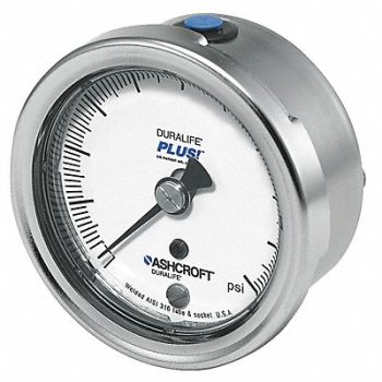 ASHCROFT D0994 Pressure Gauge 0 to 60 psi 2-1/2In 1/4In, 4EFV4