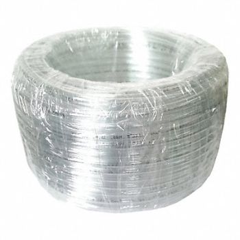 GRAINGER APPROVED Tubing 3/16 I.D. 100 ft Clear Flexible, 4EGU4