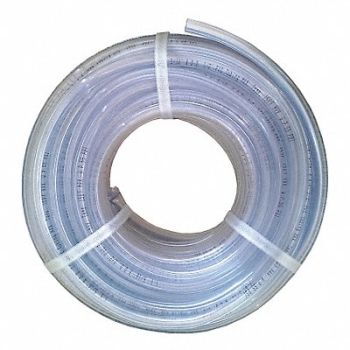 GRAINGER APPROVED Tubing 5/16 I.D. 100 ft Clear Flexible, 4EGU9