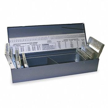 CHICAGO-LATROBE Drill Bit Case Jobber Length 115pc, 4EJ48