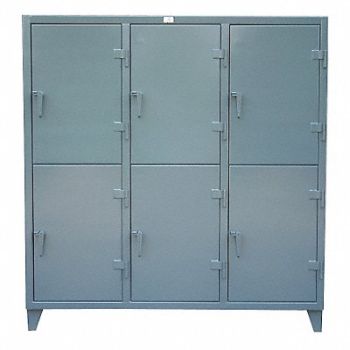 STRONG HOLD Lckr 2x3Lckr Drk Gry 78 x74 x24 Assm, 4EKH6