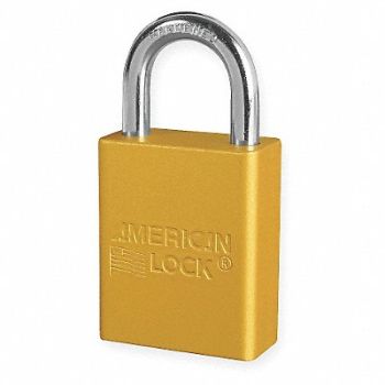 AMERICAN LOCK D1916 Lockout Padlock KD Yellow 1-7/8 H, 4ENA7