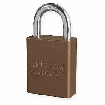 AMERICAN LOCK D1916 Lockout Padlock KD Brown 1-7/8 H, 4ENC2
