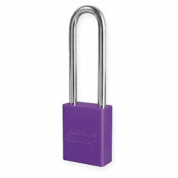 AMERICAN LOCK D8965 Lockout Padlock KA Purple 1-7/8 H, 4ENF3