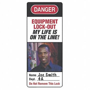MASTER LOCK Photo Identif. Label 2 3/8x1in Vinyl PK6, 4ENF4