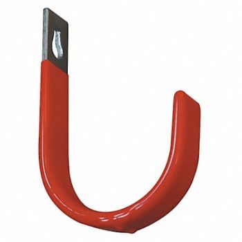 GRAINGER APPROVED Single Point Hook Vinyl Coated 9 In L, 4ERV9