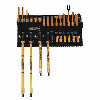 SLIDE SLEDGE HE Tool Assortment w/Rack 31 Pc, 4XGT1