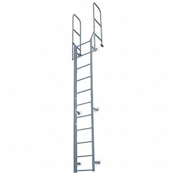 COTTERMAN Fixed Ladder WlkThru 22 ft 8 In H Steel, 5FZD5