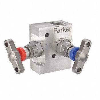 PARKER Manifold Valve 1/4 In FNPT 2 1/2 In L, 4EUJ5