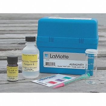 LAMOTTE Water Testing Kit Alkalinity 0to 200 PPM, 4EVT3