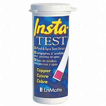 LAMOTTE Test Strip Copper 0 to 3.0 PPM PK25, 4EVZ7