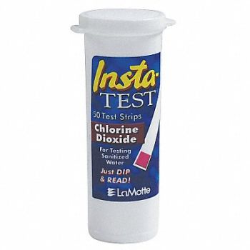 LAMOTTE Test Strip Chlorine Dioxide PK50, 4EVZ8