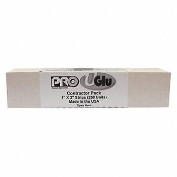 UGLU Adhesive Tape 1 x 3 Amber PK250, 4EWF6