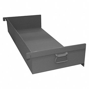 GRAINGER APPROVED Service Cart Tray 250 lb Gray Steel, 4EY21