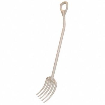 VIKAN Hygienic Fork White 38-1/2 in L, 4EY29