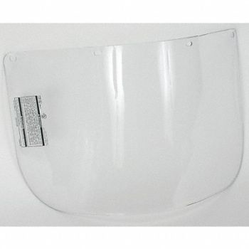 CONDOR Faceshield Visor Polycarb Clr 8x15-1/2, 4EZD3
