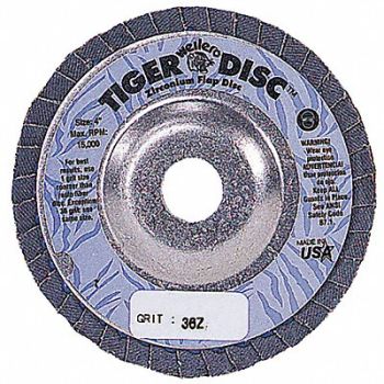 WEILER H7352 Arbor Mount Flap Disc 7in 60 Med., 4F754