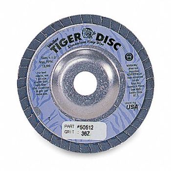 WEILER H7339 Fiber Disc 4 1/2 in Dia 7/8in Arbor, 4F749