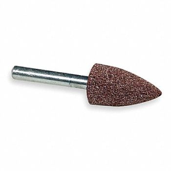 NORTON VitrifiedMountedPoint 11/16x1-1/4in 60G, 4F765