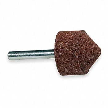 NORTON VitrifiedMountedPoint 1-1/4 x1-1/4in 60G, 4F766