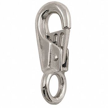 LUCKY LINE PRODUCTS Eyelet Spring Snap L 3 1/4 In, 4FCR4