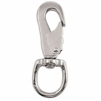 LUCKY LINE PRODUCTS Eyelet Spring Snap L 4 1/2 In, 4FCT8