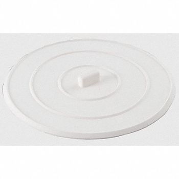 GRAINGER APPROVED DrainStopper Rubber White, 4FEW5