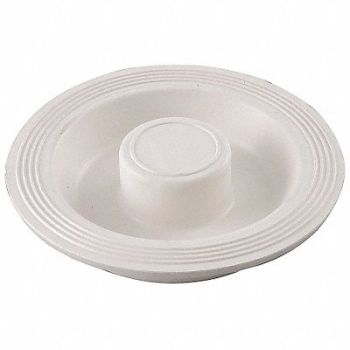 GRAINGER APPROVED DrainStopper Rubber White, 4FEW6