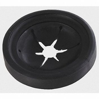 GRAINGER APPROVED Splash Guard Disposal Black Rubber, 4FEW7
