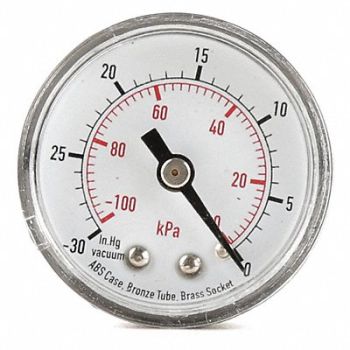 GRAINGER APPROVED D1349 Pressure Gauge Test 3-1/2 In, 4FMH4