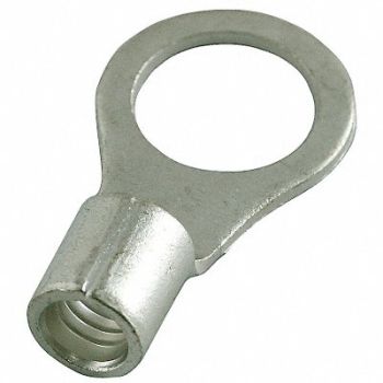 POWER FIRST Ring Terminal Bare 8 AWG 8 AWG PK25, 4FRC7