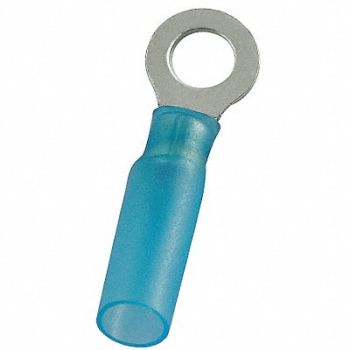 POWER FIRST Ring Terminal Blue 16 AWG 14 AWG PK25, 4FRF3