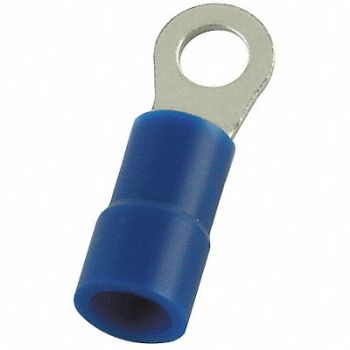 POWER FIRST Ring Terminal Blue 16 AWG 14 AWG PK100, 4FRH6