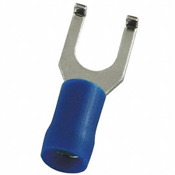 POWER FIRST Fork Terminal Tin Copper Blue PK100, 4FRJ4