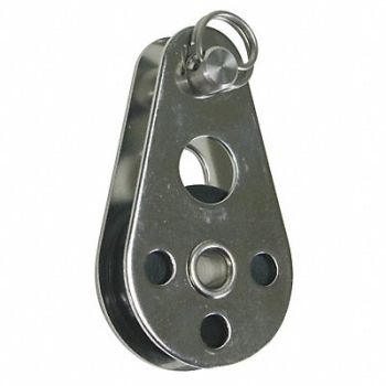 RONSTAN Pulley Block Wire Rope Fixed Eye 990 lb., 4FRV1