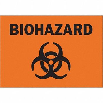 BRADY Sign 3 1/2 inx5 in Polyester, 5AH27