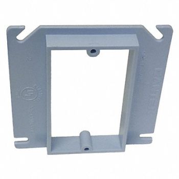 CANTEX Plaster Ring 1-Gang 1/2 in Riser PVC, 4FZD9