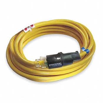 POWER FIRST Ltd/Lock Ext Crd 90ft 12Ga 15A SJTOW Yel, 4FZY9