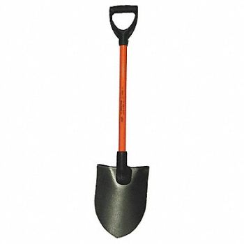 NUPLA Nonconductive Round Point Shovel 27 In., 4GFE5